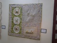 花のタペストリー (98×95)
日下部邦子